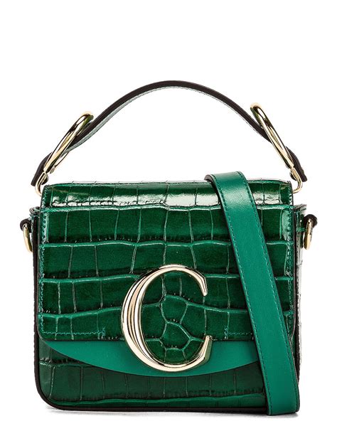 chloe mini c croc bag|chloe small crossbody bag.